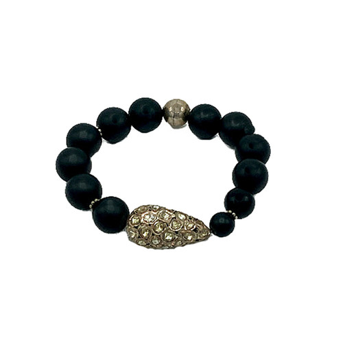 FINE LINE DESIGNS LAVA BEAD STRETCH BRACELET FINE LINE DESIGNS LAVA BEAD STRETCH BRACELET