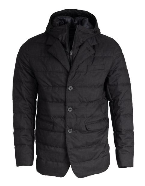 Herno Women's Knit and Nylon Short Jacket | Color Blk | Size 42