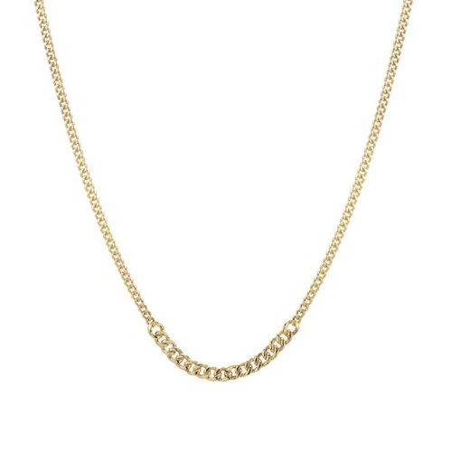 A.S. Jewelry Designs Seattle Mixed Curb Chain Necklace A.S. Jewelry Designs Seattle Mixed Curb Chain Necklace