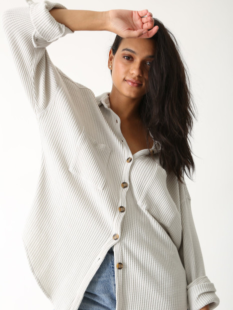 James Perse Sheer Side Panel Shirt 