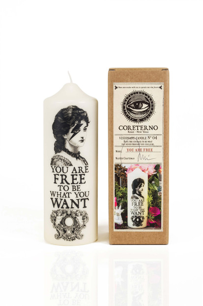 CORETERNO 'YOU ARE FREE' PILLAR CANDLE