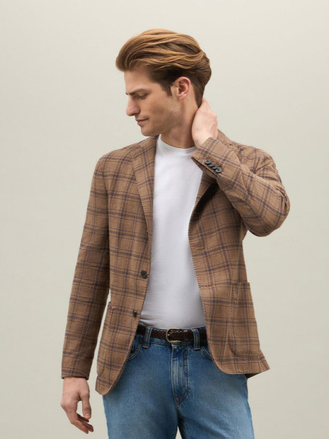 BOGLIOLI K-JACKET IN SMOOTH VELVET COTTON