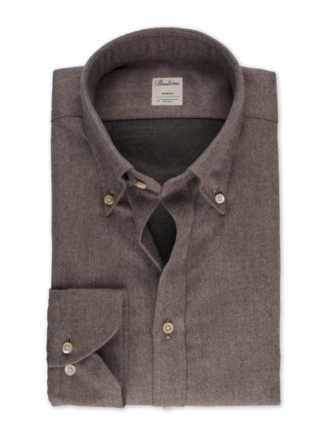 STENSTROMS BROWN FLANNEL SHIRT STENSTROMS BROWN FLANNEL SHIRT