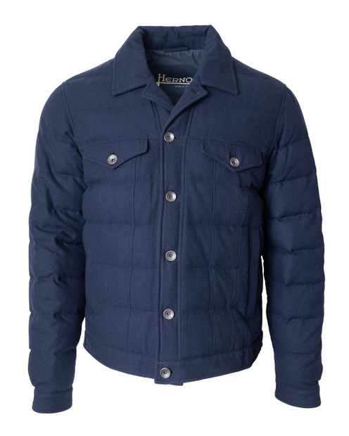 HERNO SILK AND CASHMERE BOMBER JACKET AT AVALON CLOTHING COMPANY