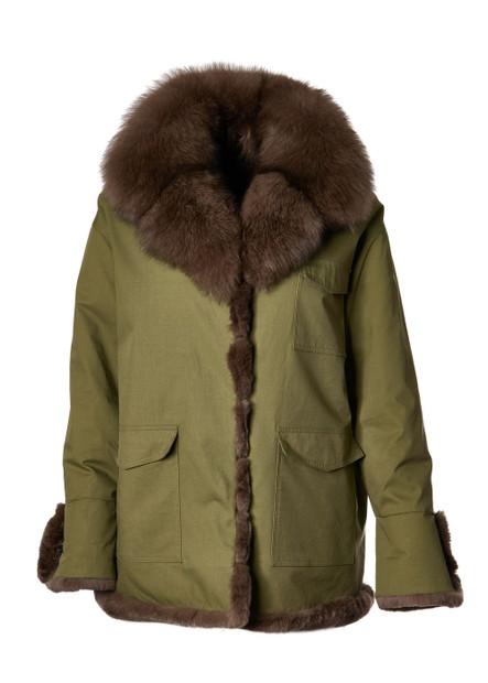  DIOMI REVERSIBLE WATERPROOF COTTON TO FOX COAT