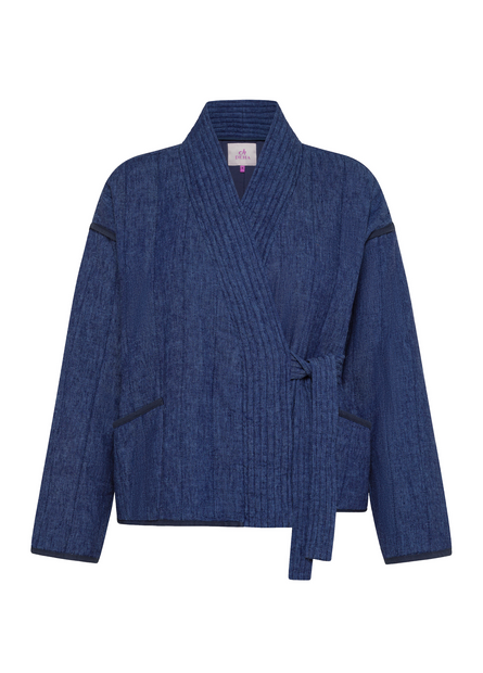 DEHA LIGHT PADDED DENIM KIMONO JACKET