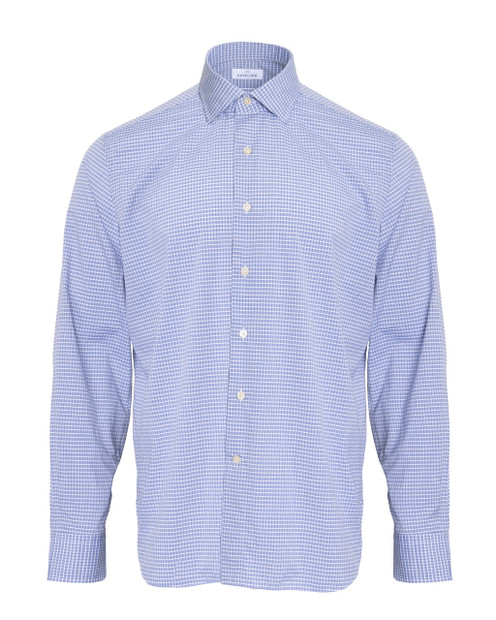 ALESSANDRO GHERARDI CHECKERED BUTTON UP SHIRT front view