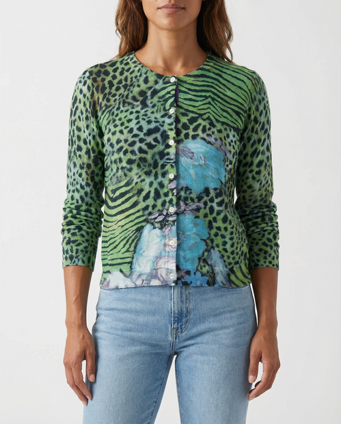 IN BED WITH YOU REVERSIBLE PRINTED CARDIGAN FRONT