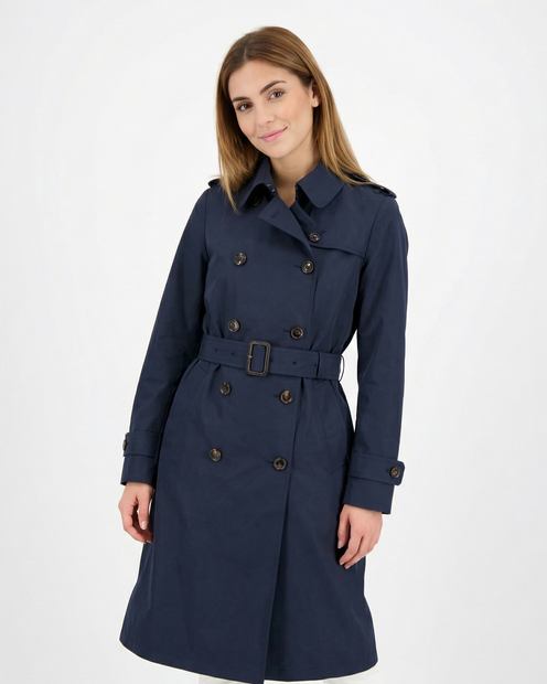 MOORER 'GIVERNY-FT' TRENCH COAT FRONT