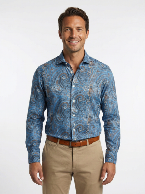 ALESSANDRO GHERARDI PAISLEY SHIRT BACK