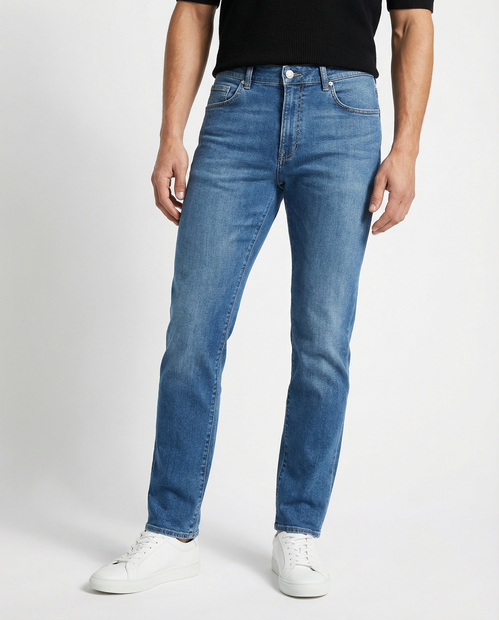 BARMAS 'DEAN' LINEN BLEND JEANS - FRONT VIEW