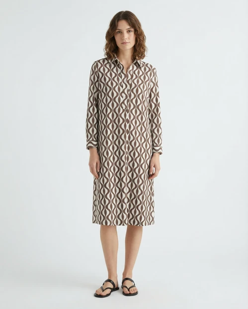 CAMICETTASNOB WAVY DRESS - FRONT VIEW