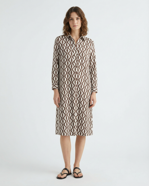 CAMICETTASNOB WAVY DRESS - FRONT VIEW