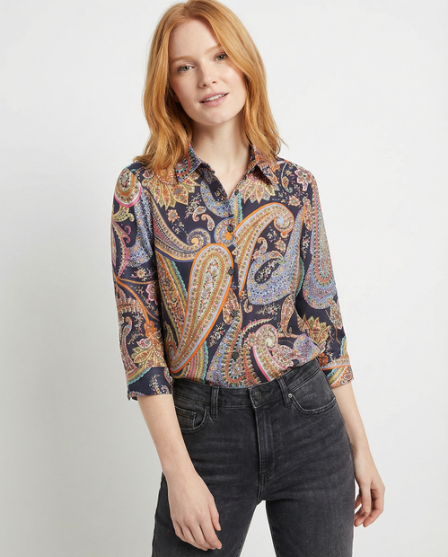 CAMICETTASNOB PAISLEY SHIRT - FRONT VIEW