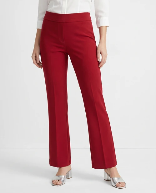 WOMEN'S AVENUE MONTAIGNE 'FOXY' PANTS IN BRICK - FRONT VIEW 
