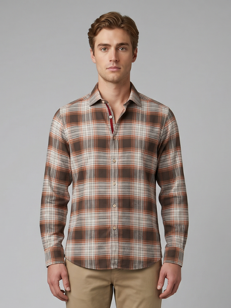 GMF PLAID FLANNEL FRONT