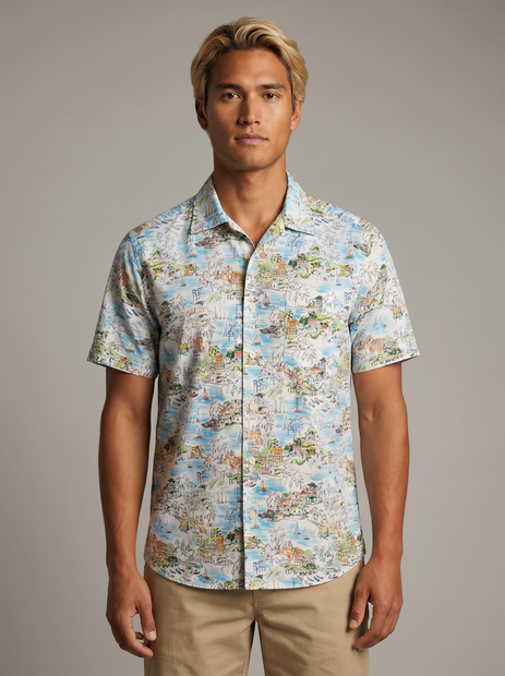 TINTORIA MATTEI PORTOFINO PRINT - FRONT