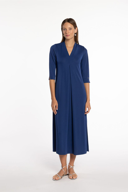 WOMEN'S NAULOVER JERSEY DRESS - FRONT VIEW