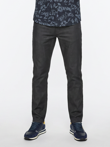 MEN'S MAC JEANS 'ARNE' PANTS IN CHARCOAL - FRONT VIEW 