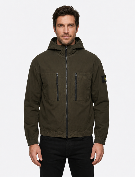 STONE ISLAND ZIP OVERSHIRT