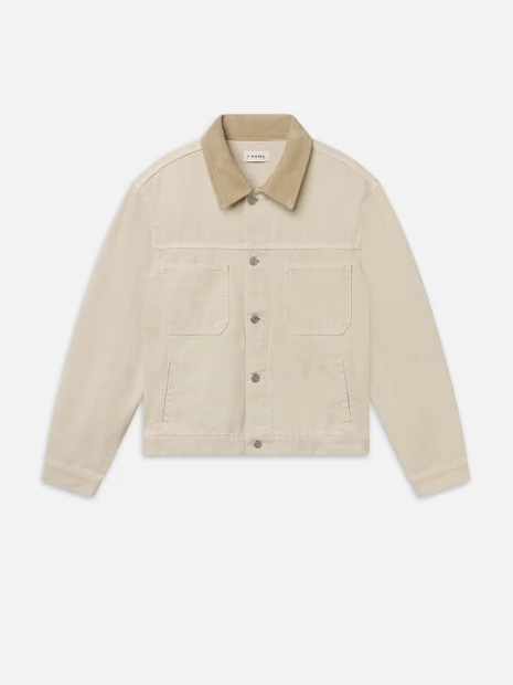MEN'S FRAME CANVAS UTILITY JACKET - FRONT VIEW