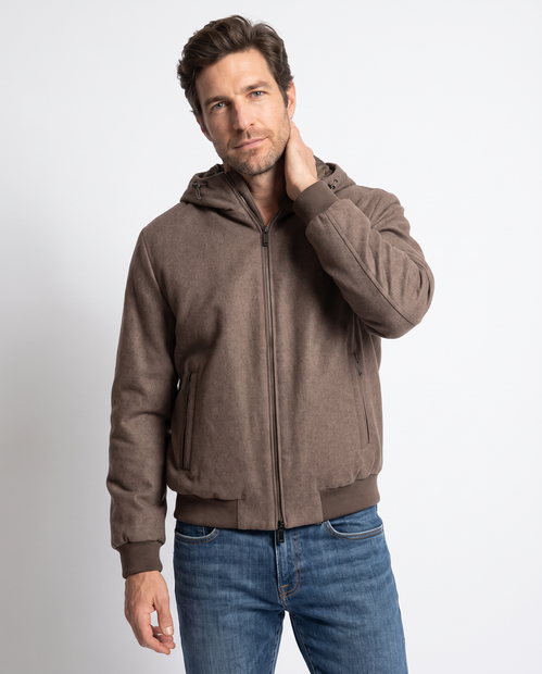 MOORER 'ONIRO-LSL' BOMBER JACKET - FRONT