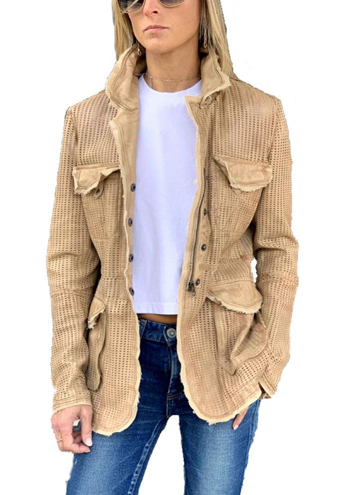 leather utility jacket