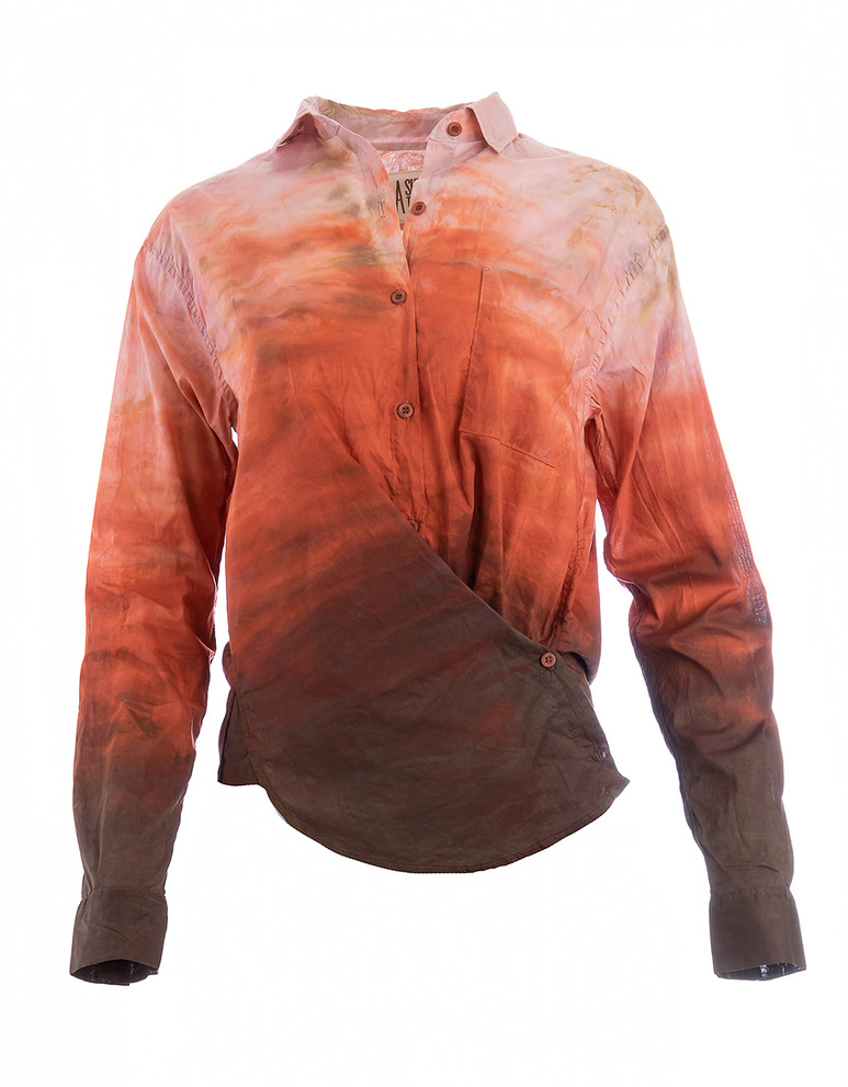 A SHIRT THING DUKE TIE DYE BLOUSE 