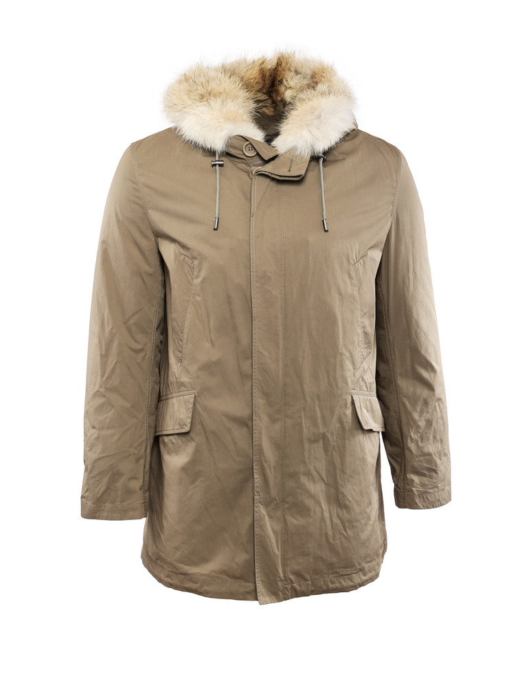 yves salomon fur lined parka