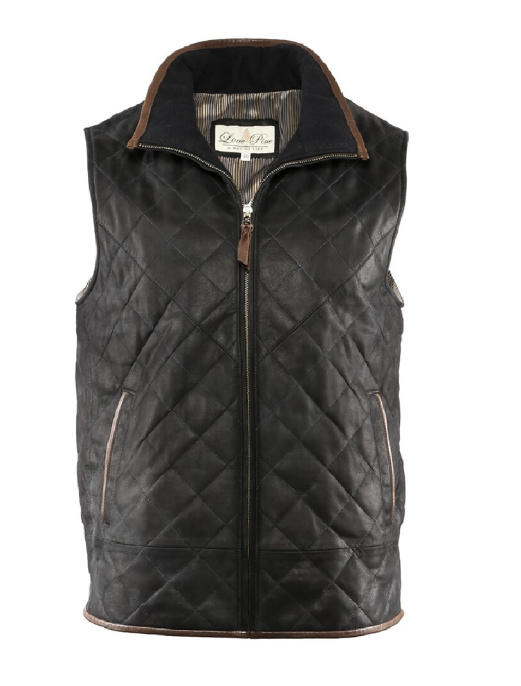 LONE PINE NAPA QUILTED LEATHER VEST