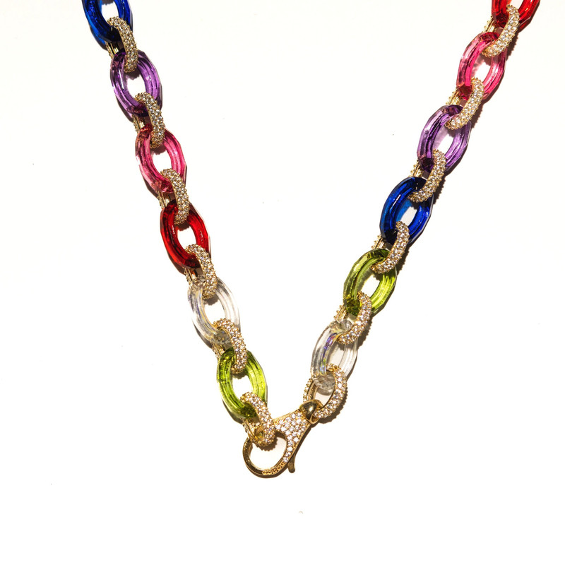 PAULA ROSEN 'HILDA RAINBOW' NECKLACE