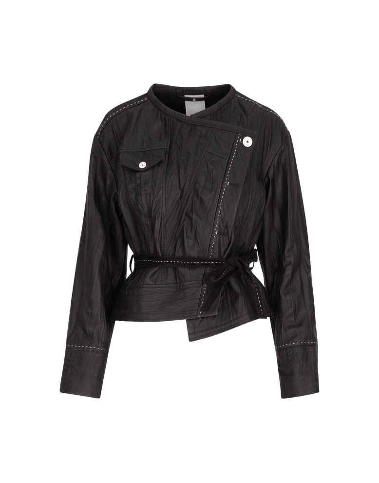 HIGH BY CLAIRE CAMPBELL 'ANALYSIS' LEATHER JACKET
