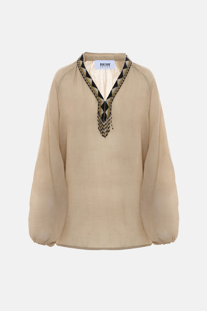 BAZAR DELUXE RAGLAN CAMICA BLOUSE
