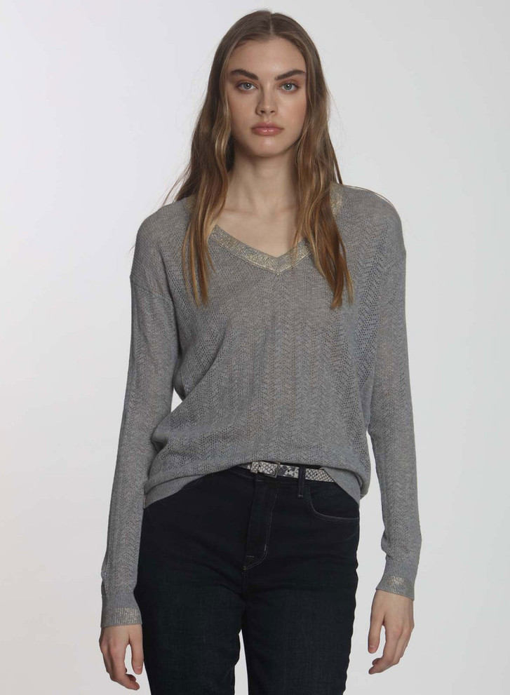 LABEL + THREAD 'RICHIE' KNIT TOP
