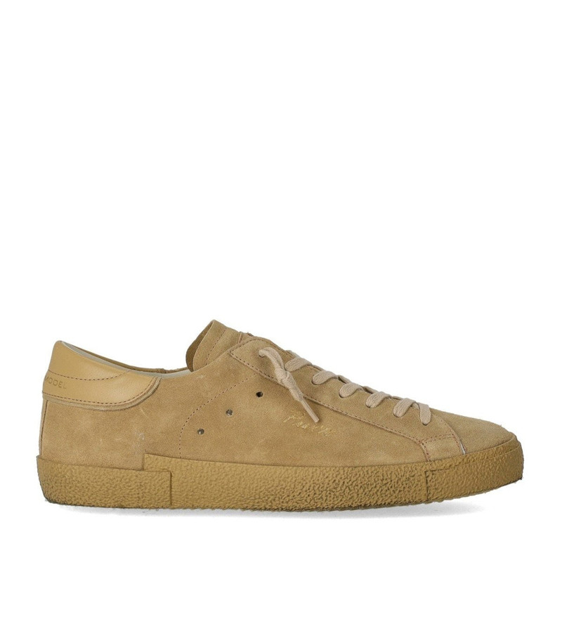 Philippe Model PRSX Low Daim 70 Beige Sneaker 
