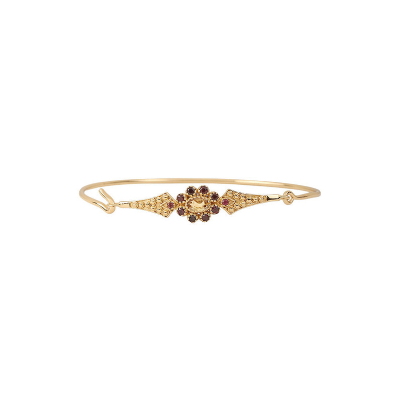 DOROTHEE SAUSSET 'ANNE' BRACELET IN GARNET CITRINE SIZE SMALL 