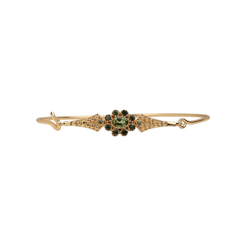  DOROTHEE SAUSSET 'ANNE' BRACELET IN GREEN TOURMALINE SMALL