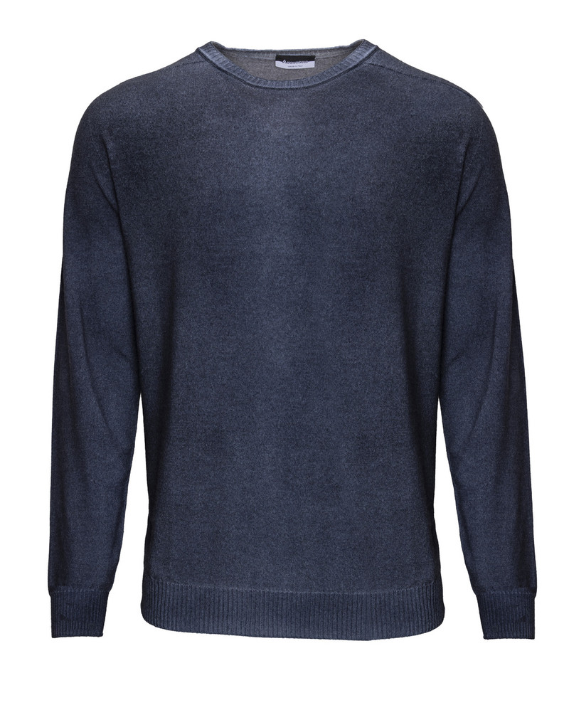AROVESCIO REVERSIBLE MERINO WOOL CREW NECK