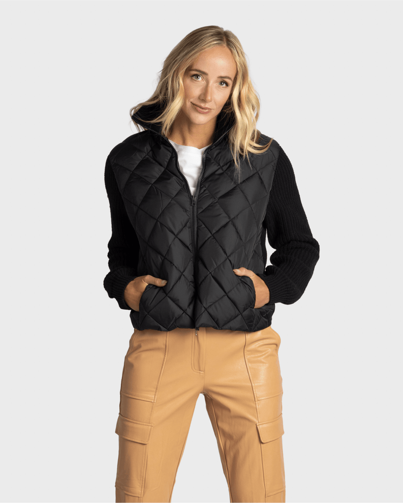 HERNO JACKET IN CARDED WOOL AND NYLON CHAMONIX