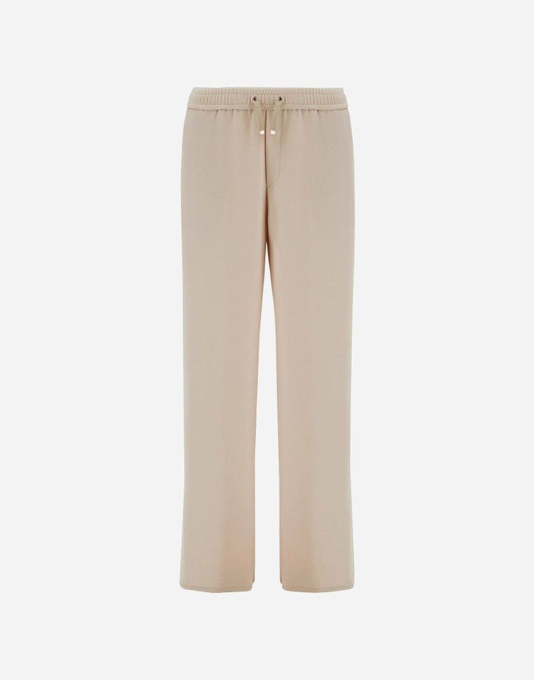 HERNO TROUSERS IN MATT CREPE SATIN 