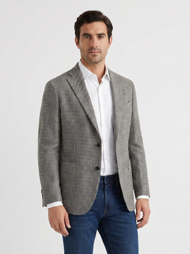 BOGLIOLI HOUNDSTOOTH WOVEN SPORT COAT