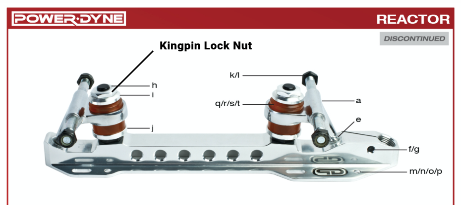 PowerDyne Reactor Kingpin Action Lock Nut (Single)