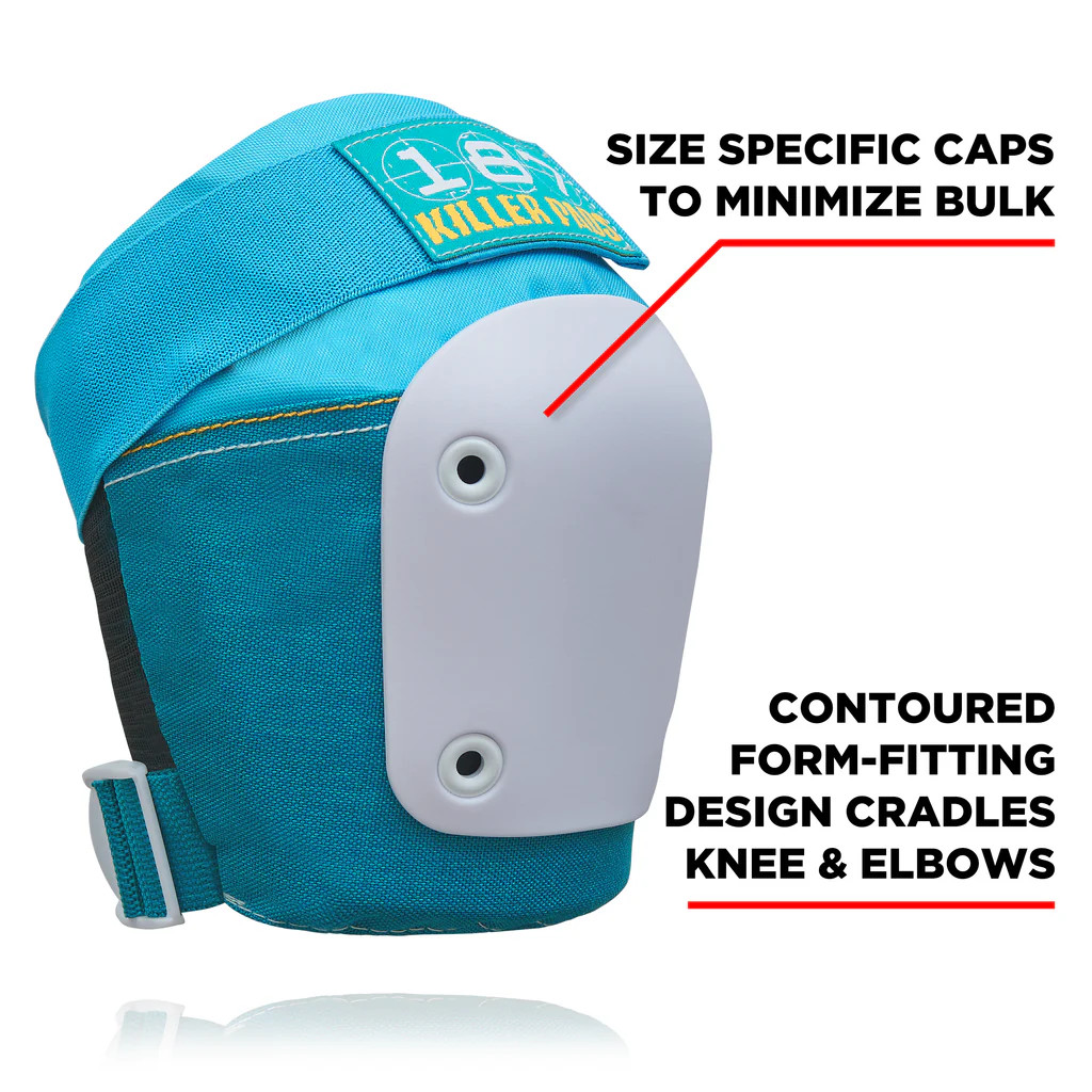 187 Killer Pads Six Pack Adult Pad Set - Jade Blue