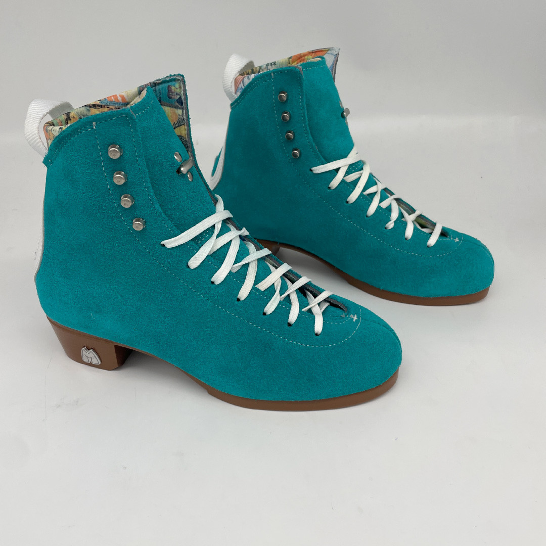 Moxi Jack 1, Size 6.5 Jade - Suede Roller Skate Boot Only