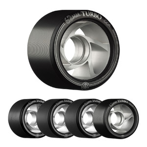 Rollerbones Turbo Aluminum Hub Wheels Black 62mm 88A 92A 94A 97A 101A Rollerbones Turbo Aluminum Hub Wheels Black 62mm 88A 92A 94A 97A 101A