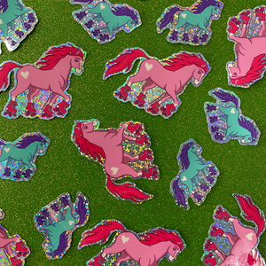 Roller Skating Pony Sticker Roller Skating Pony Sticker