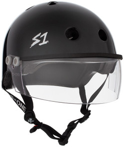 S1 Lifer Visor Gen 2 Certified Roller Derby Helmet - Black Gloss S1 Lifer Visor Gen 2 Certified Roller Derby Helmet - Black Gloss