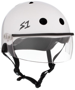 S1 Lifer Visor Gen 2 Certified Roller Derby Helmet - White Gloss S1 Lifer Visor Gen 2 Certified Roller Derby Helmet - White Gloss