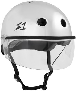 S1 Lifer Visor Gen 2 Certified Roller Derby Helmet - Silver Mirror S1 Lifer Visor Gen 2 Certified Roller Derby Helmet - Silver Mirror
