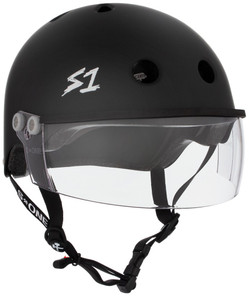 S1 Lifer Visor Gen 2 Certified Roller Derby Helmet - Black Matte S1 Lifer Visor Gen 2 Certified Roller Derby Helmet - Black Matte